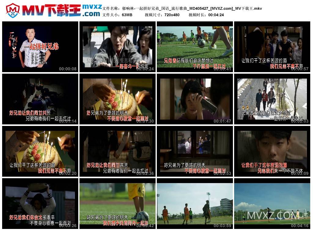 郁响林-一起拼好兄弟_国语_流行歌曲_MD405427